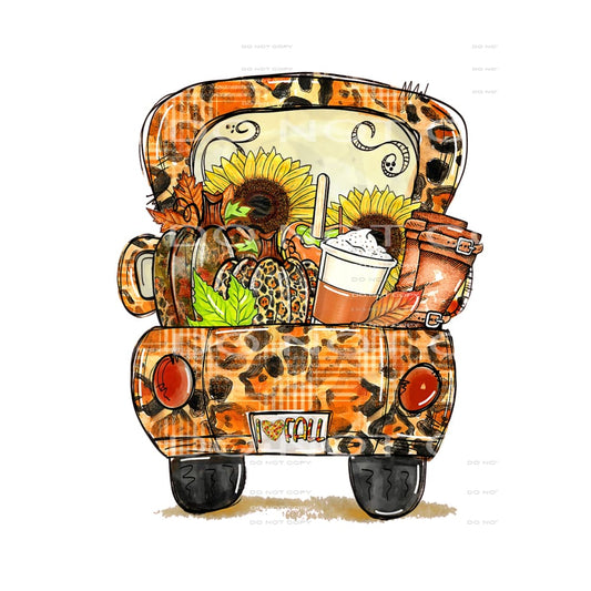 Fall Truck # 8763 sublimation transfers - Heat Transfer