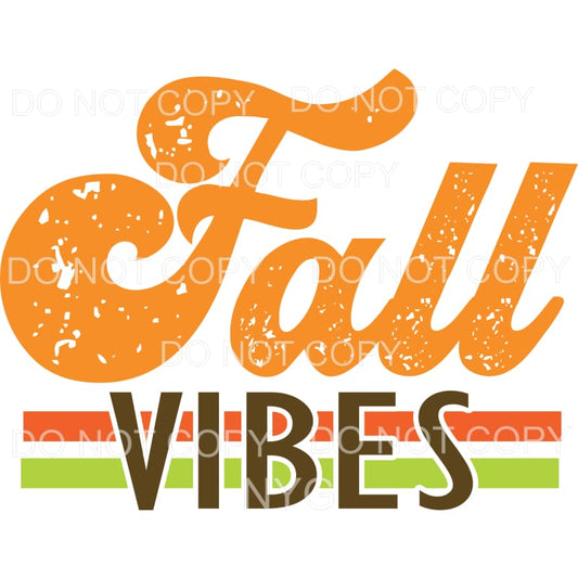 Fall Vibes Orange Brown Green Stripes Distressed #314 