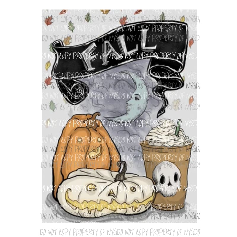 fall with pumpkin # 19 Sublimation transfers Heat Transfer