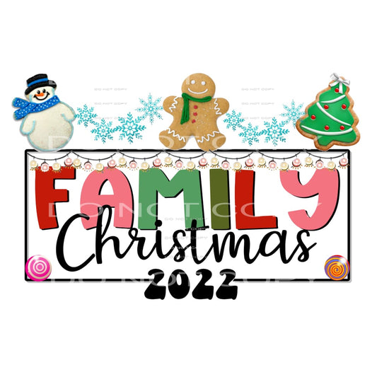 Family Christmas 2022 # 2 Sublimation transfers - Heat 