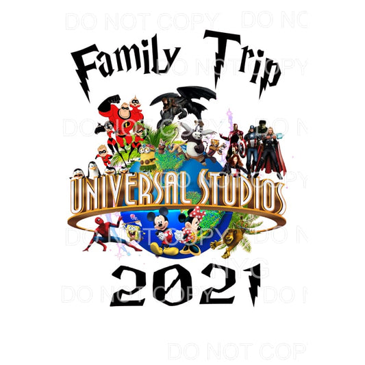family trip 2021 # 7107 Sublimation transfers - Heat 