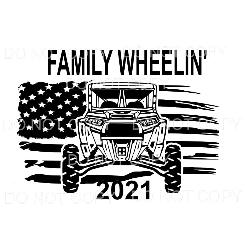 Family Wheelin’ 2021 Razor rzr Sublimation transfers - Heat 