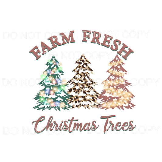 Farm Fresh Christmas Trees with lights # 8241 Sublimation 