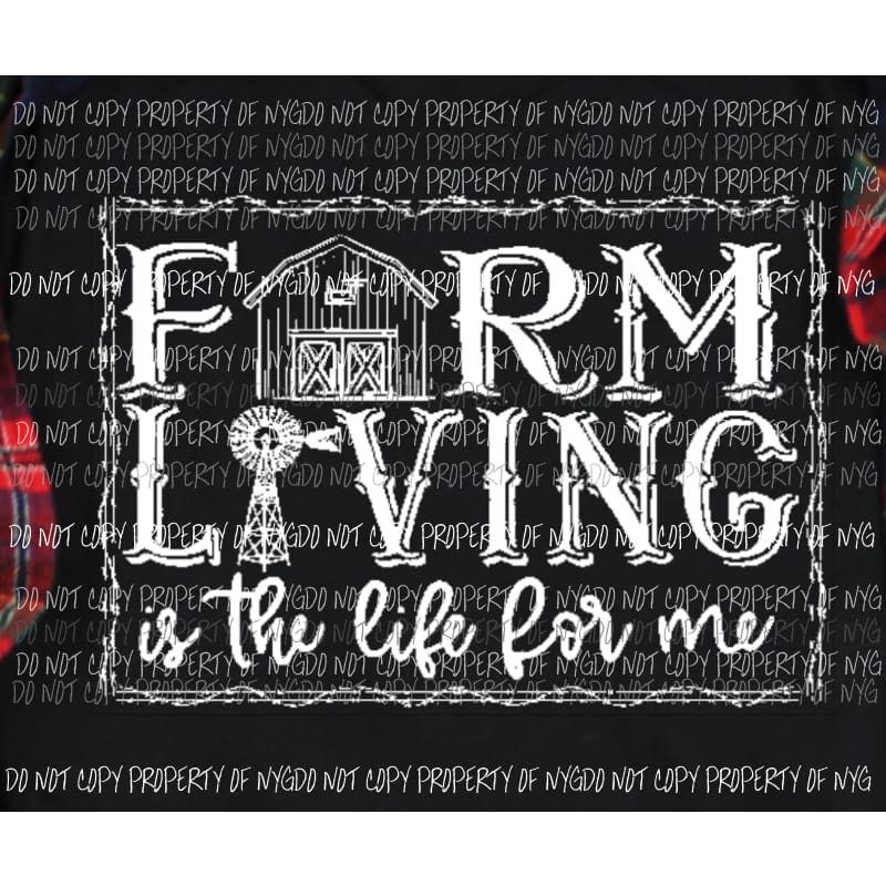 FARM LIVING SCREEN PRINT - can go on any shirt