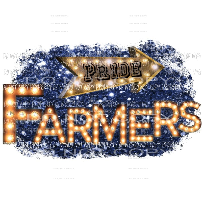 Farmers Pride blue marquee Sublimation transfers Heat Transfer
