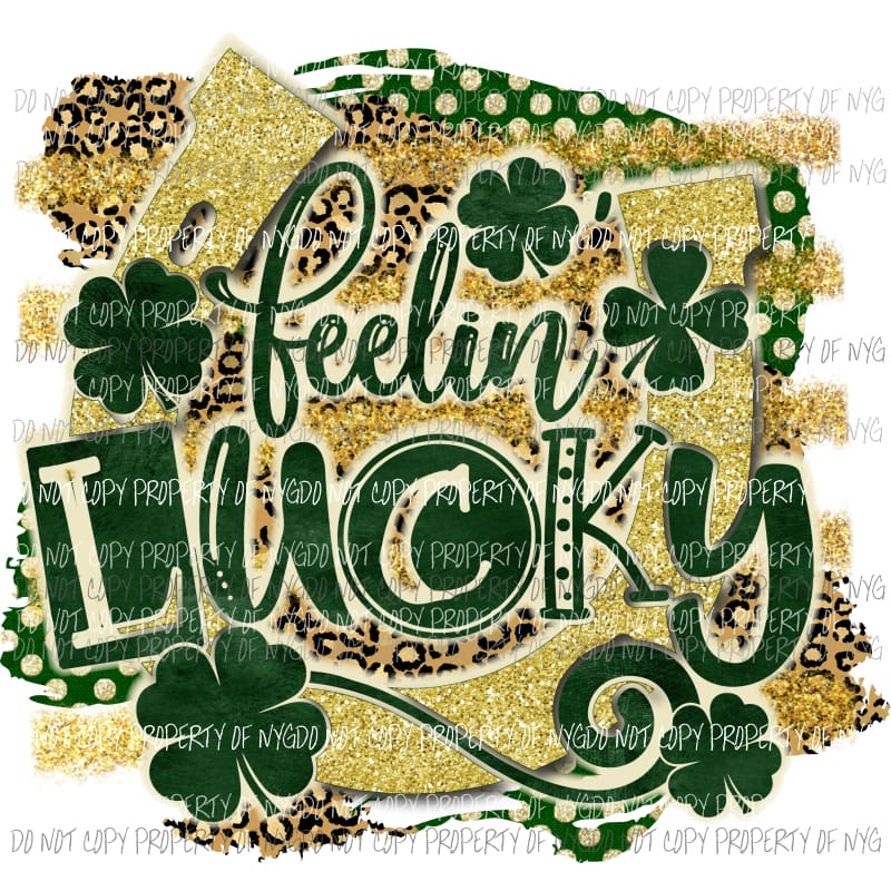 Feelin Lucky #2 Sublimation transfers Heat Transfer