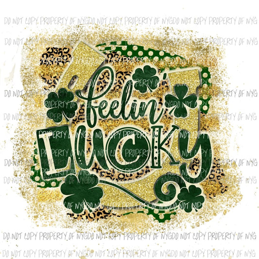 Feelin Lucky #3 Sublimation transfers Heat Transfer