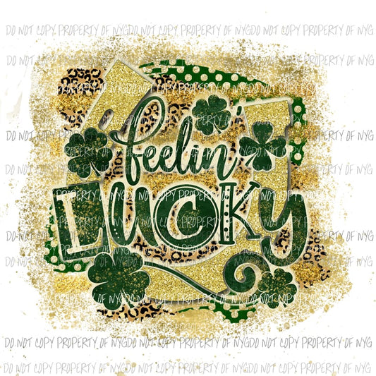 Feelin Lucky #4 Sublimation transfers Heat Transfer