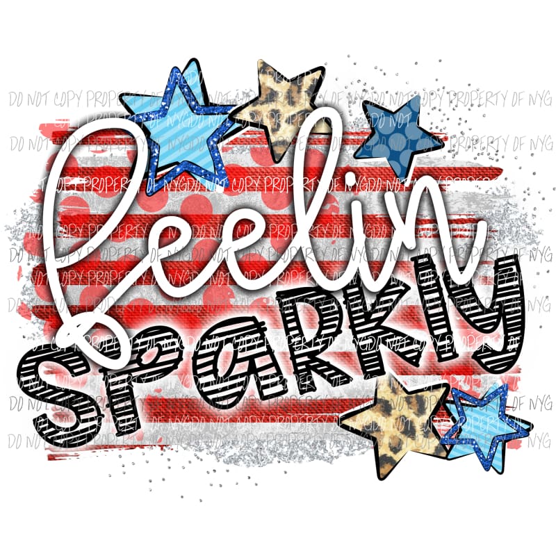 Feelin Sparkly Sublimation transfers Heat Transfer