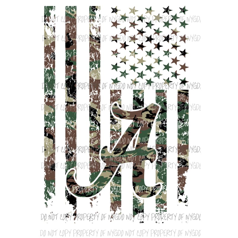 Flag Camo #4 camo atlanta braves baseball Sublimation transfers Heat Transfer