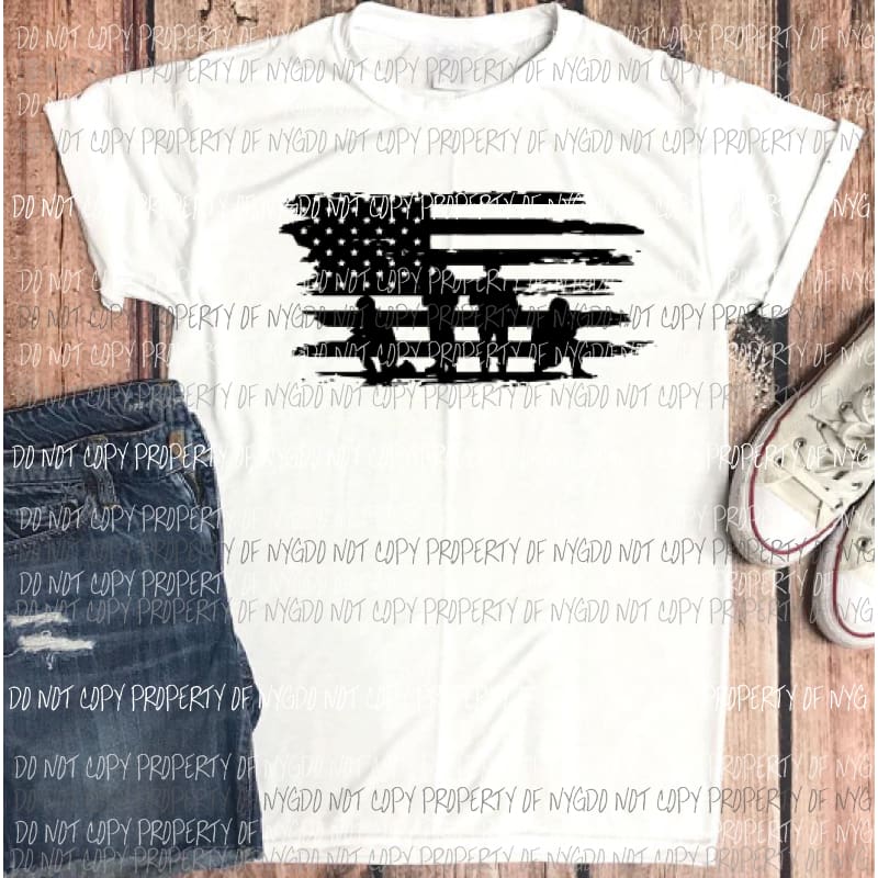 Flag military # 2 Sublimation transfers Heat Transfer