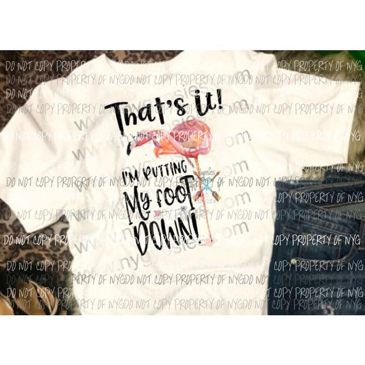 Flamingo 2 sublimation transfer Heat Transfer