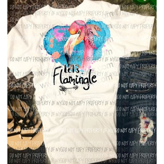 Flamingo 4 sublimation transfer Heat Transfer