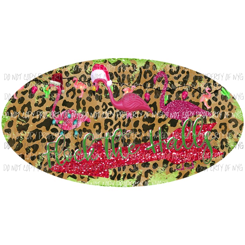 flock the halls Sublimation transfers Heat Transfer