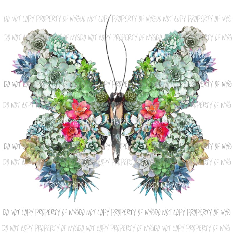 Floral Butterfly Sublimation transfers Heat Transfer