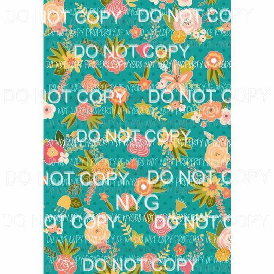 Flower Background #21 Sublimation transfers 13 x 9 inches Heat Transfer
