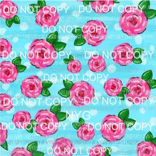Flower Background #27 Sublimation transfers 13 x 9 inches Heat Transfer