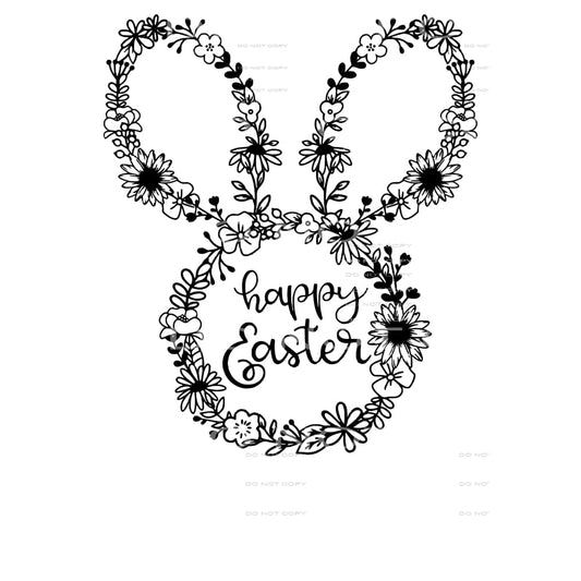 flower bunny #4408 Sublimation transfers - Heat Transfer