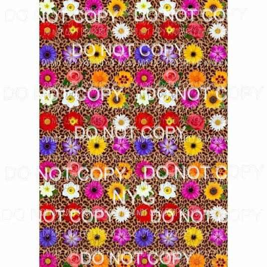 Flower Sheet #28 Sublimation transfers 13 x 9 inches Heat Transfer
