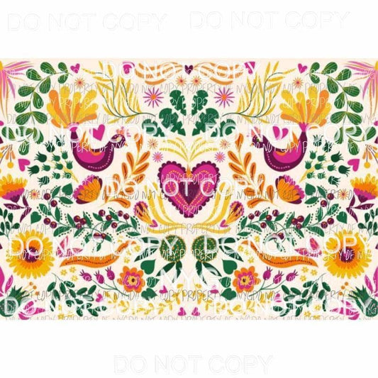 Flower Sheet #34 Sublimation transfers 13 x 9 inches Heat Transfer