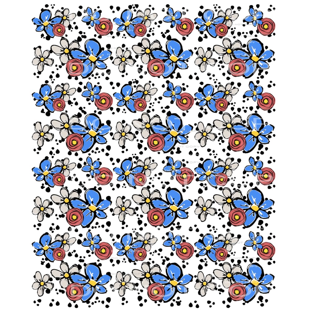 flowers #6523 Sublimation transfers - Heat Transfer