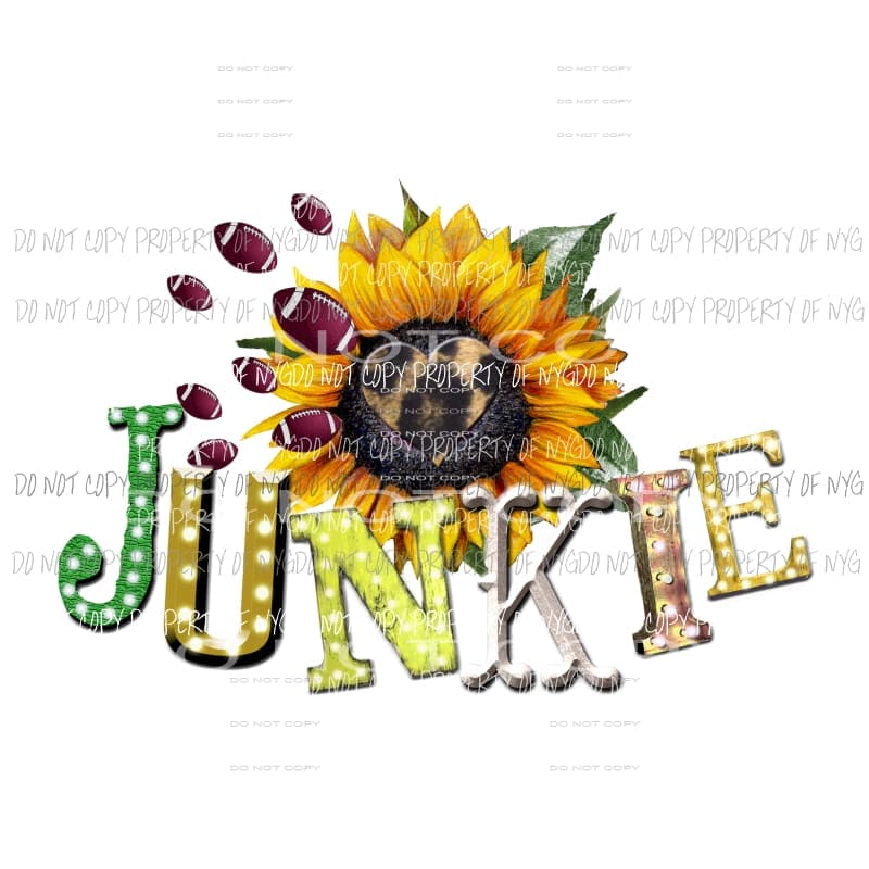 Football Junkie Sublimation transfers Heat Transfer