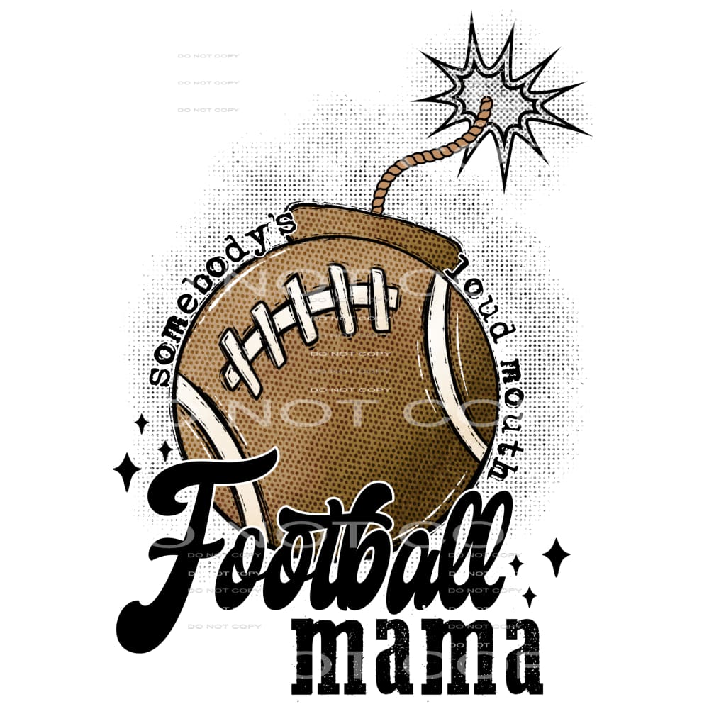 Football mama # 411 Sublimation transfers - Heat Transfer