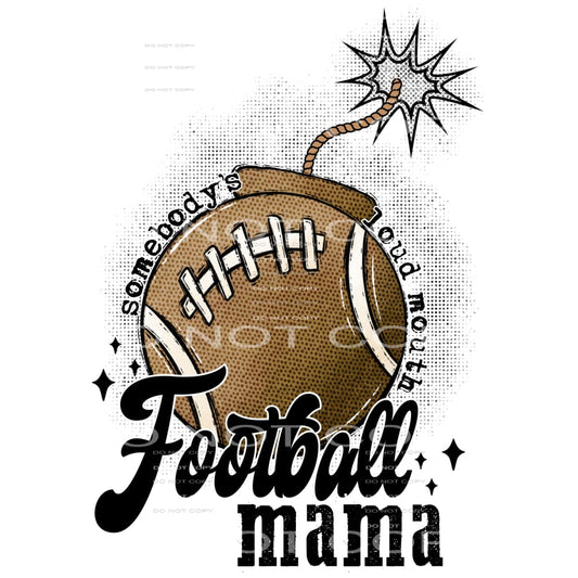 Football mama # 411 Sublimation transfers - Heat Transfer