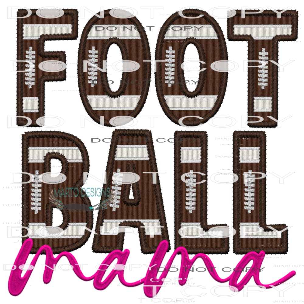 Football Mama #7495 Sublimation transfers - Heat Transfer