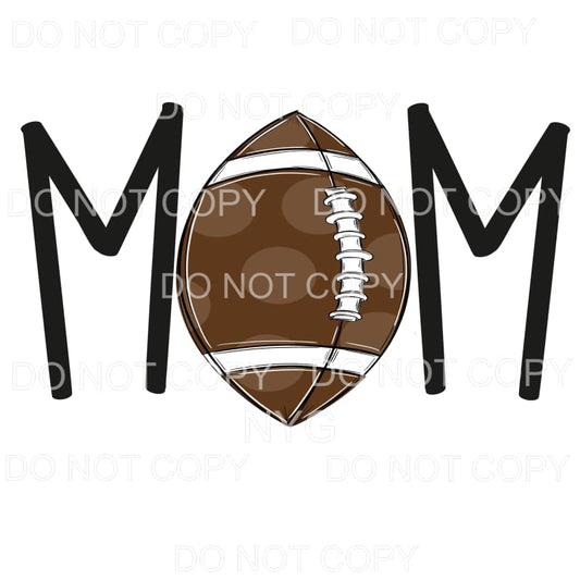 Football Mom Brown Polka Dots Sublimation transfers - Heat 
