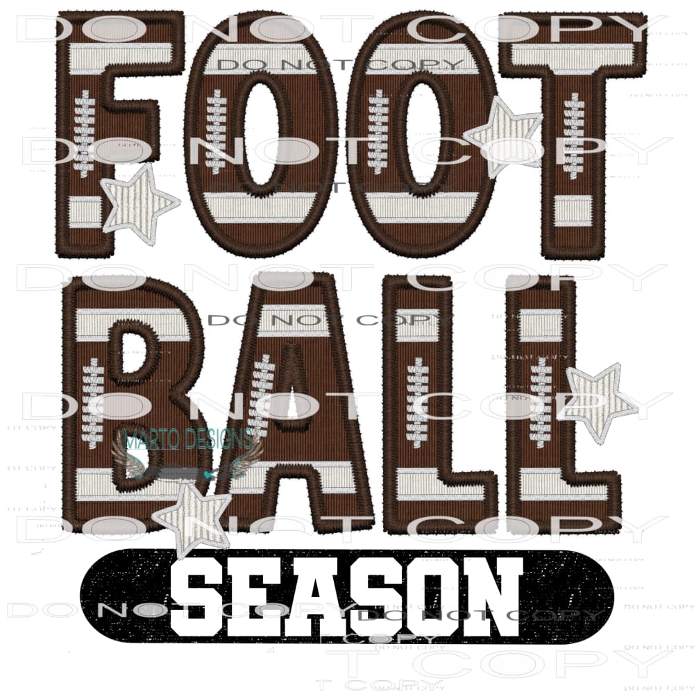 Football Season #7490 Sublimation transfers - Heat Transfer
