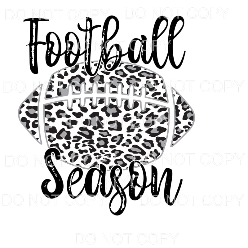 Football Season Leopard Football Sublimation transfers - 