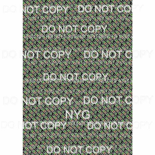 Football Word Sheet Sublimation transfers 13 x 9 inches Heat Transfer