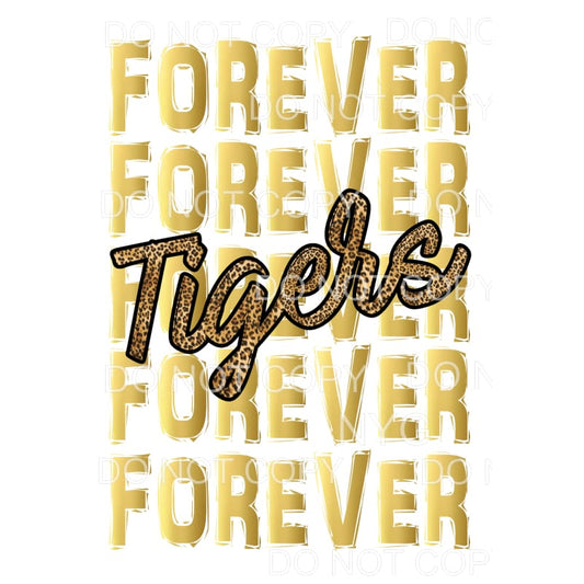 Forever Tigers Gold # 1 Sublimation transfers - Heat 