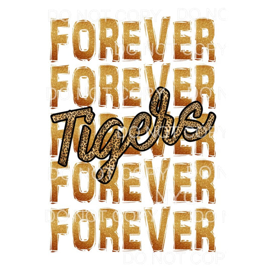Forever Tigers Gold # 2 Sublimation transfers - Heat 