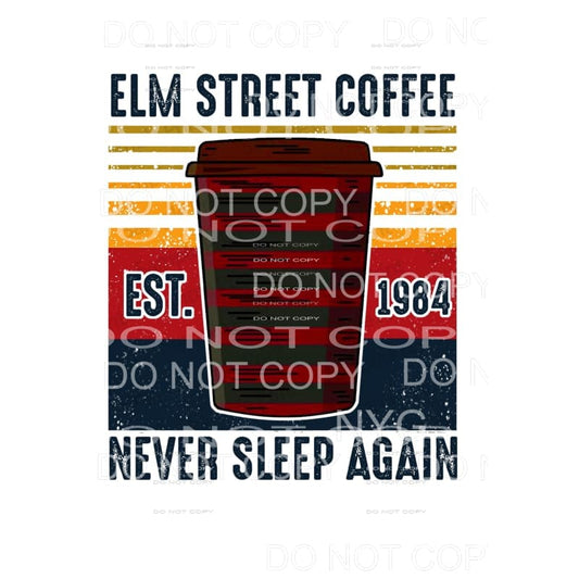 Freddy elm street coffee # 841 Sublimation transfers - Heat 
