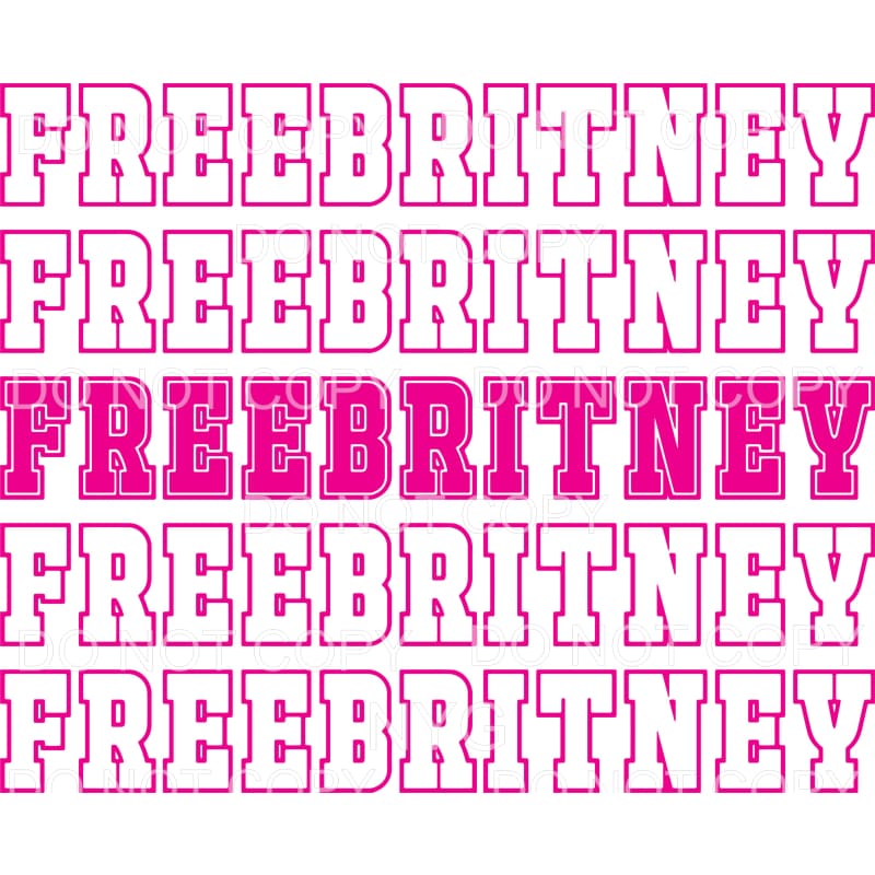 Free Britney stacked Sublimation transfers - Heat Transfer