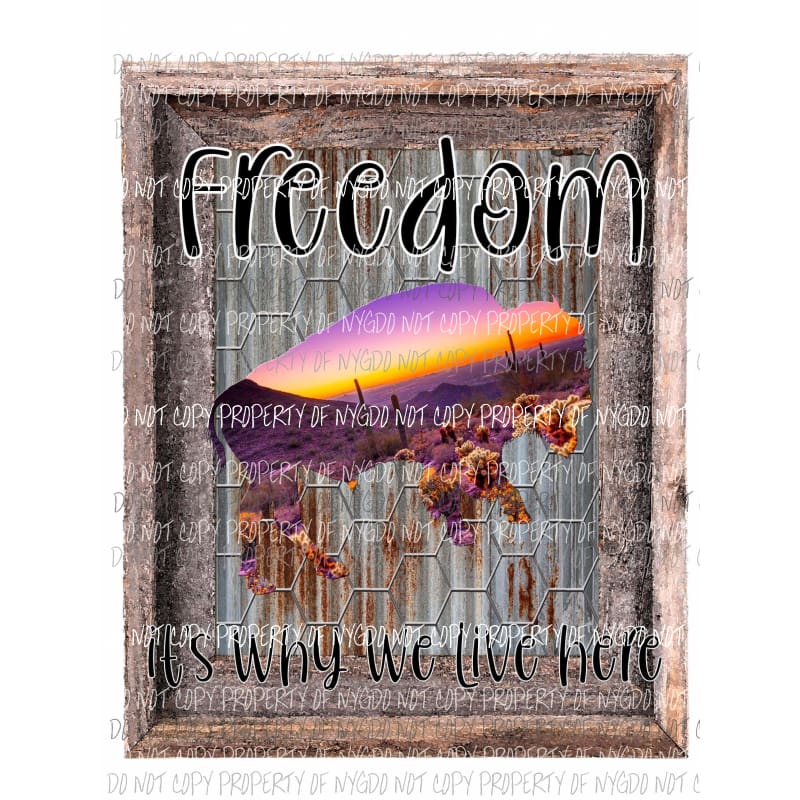 Freedom buffalo Sublimation transfers usa 4th of july america memorial labor day Heat Transfer