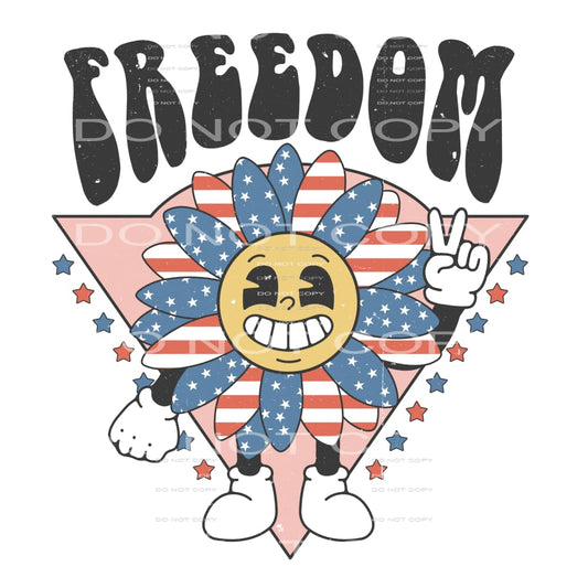 freedom flower #6806 Sublimation transfers - Heat Transfer