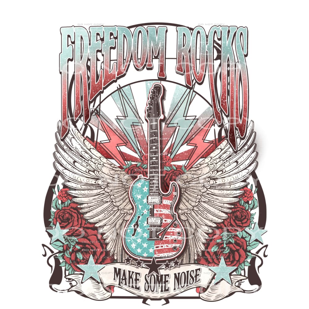Freedom Rocks America # 9939 Sublimation transfers - Heat