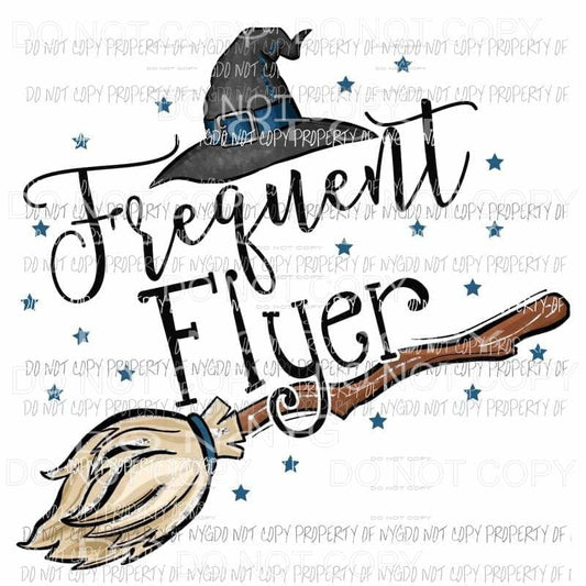 Frequent Flyer Blue fall Halloween Sublimation transfers Heat Transfer