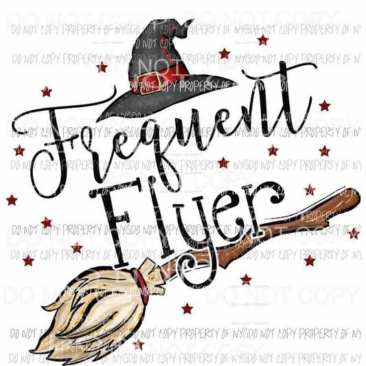 Frequent Flyer Red fall Halloween Sublimation transfers Heat Transfer