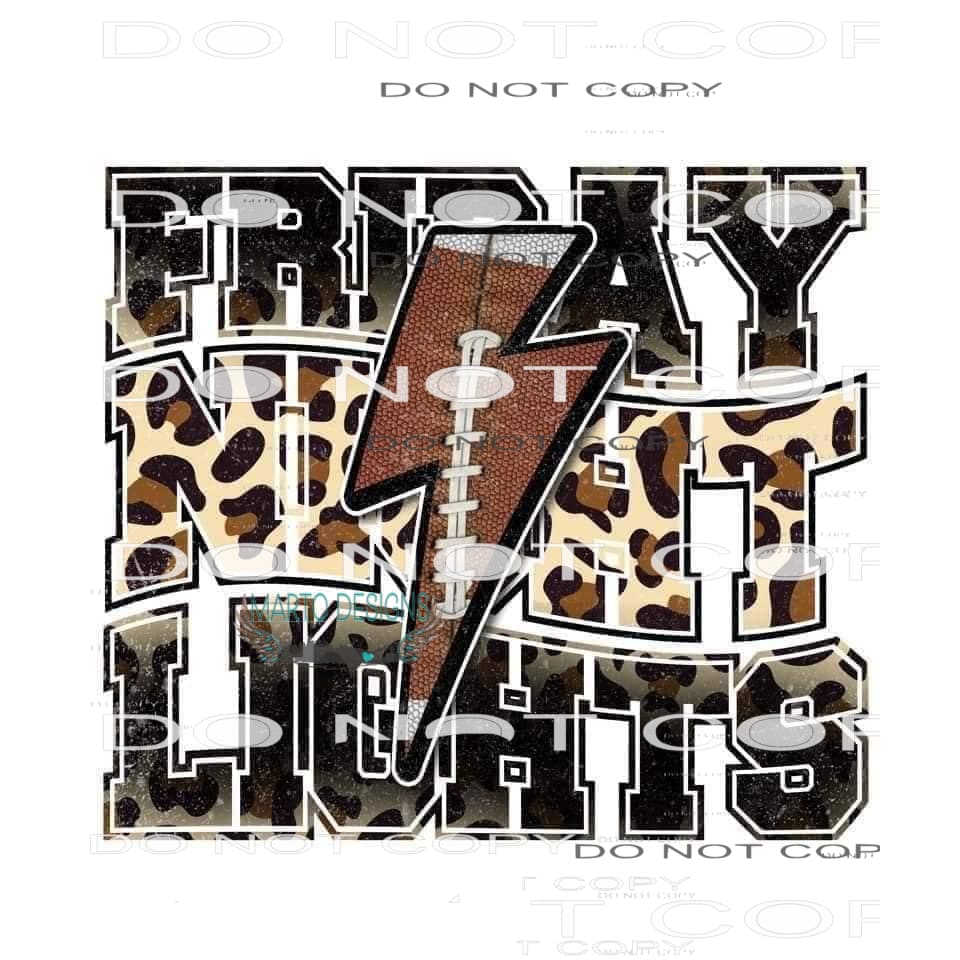 Friday Night Lights #6174 Sublimation transfers - Heat