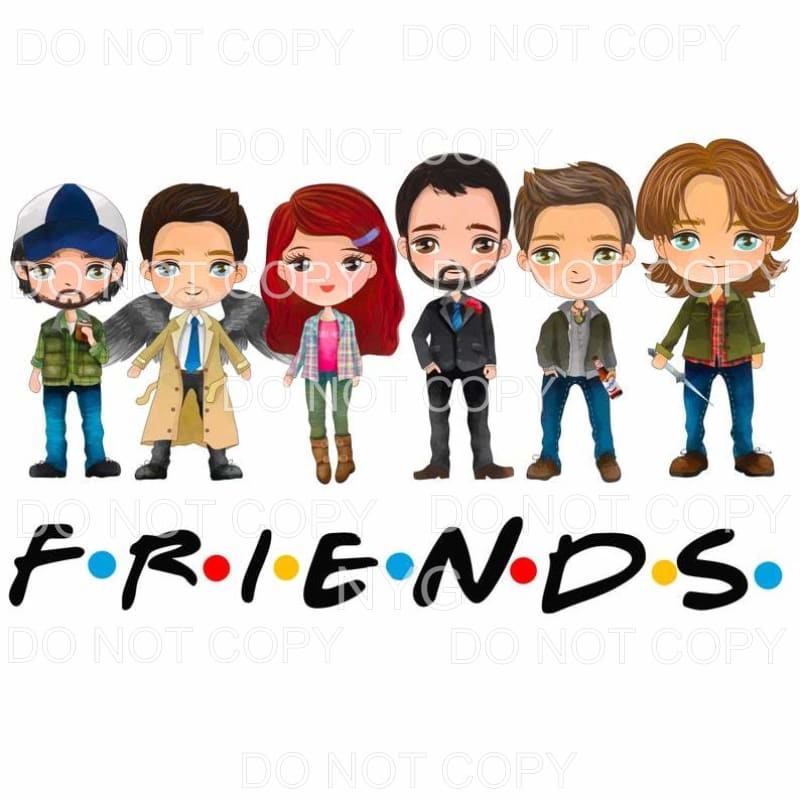 FRIENDS Characters Sublimation transfers - Heat Transfer