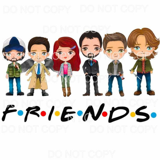 FRIENDS Characters Sublimation transfers - Heat Transfer