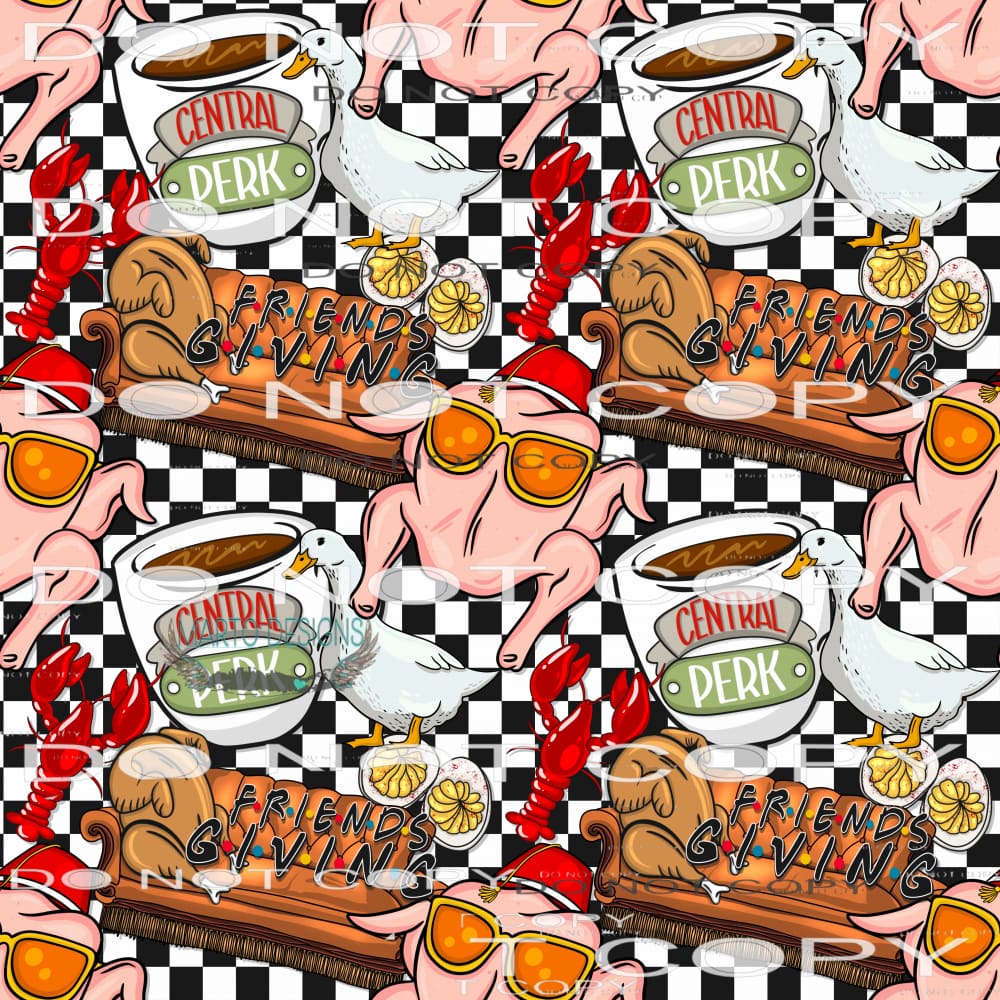 Friendsgiving #7600 Sublimation transfers - Heat Transfer