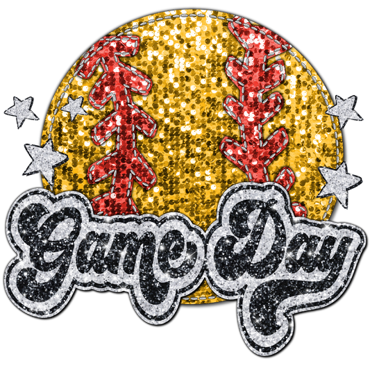 Game Day Softball #7734 Sublimation transfer - Heat Transfer