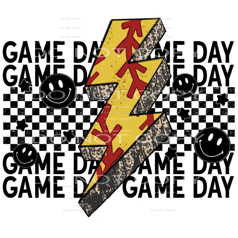 game day softball #8322 Sublimation transfers - Heat 