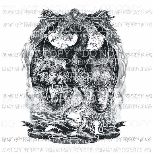 Game of Thrones 7 Sublimation transfers Heat Transfer