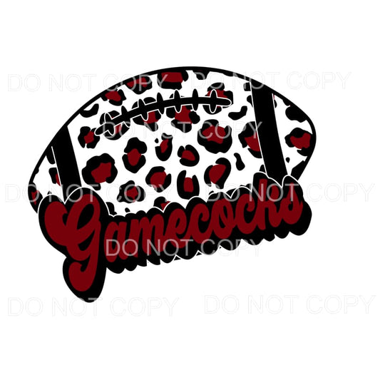 Gamecocks Football Leopard Maroon Black University South 